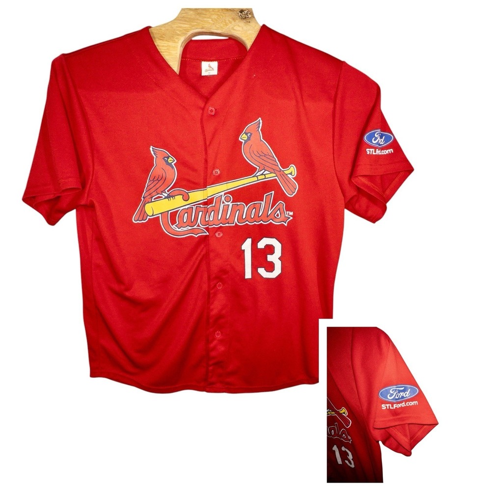 MLB‎ SGA St. Louis Cardinals Ford Trucks Matt Carpenter Baseball Jersey Mens XL
